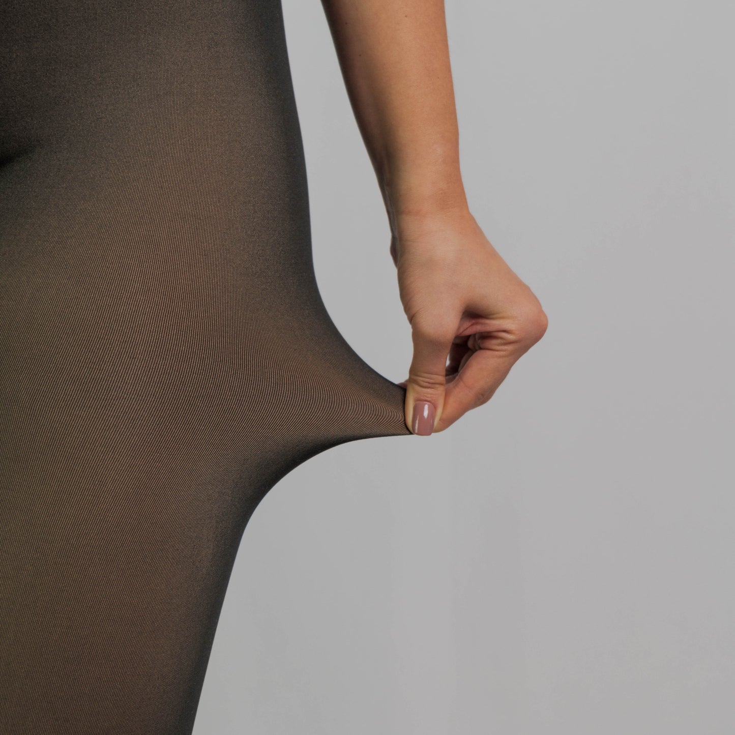 Collant Thermique Doublé en Polaire Marron